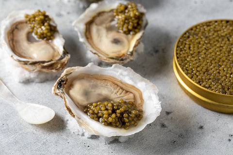 oysters and caviar