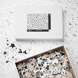 Starry Night: Black on White Design 