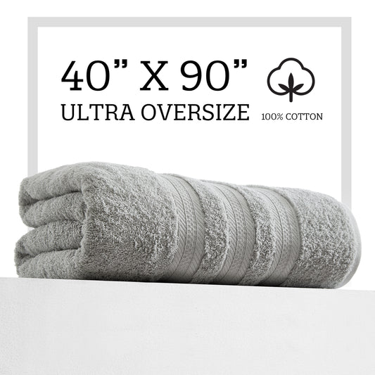 Extra Large Bath Towel - Oversized Ultra Bath Sheet - 100% Cotton - SPA  BLUE/GREEN COLOR