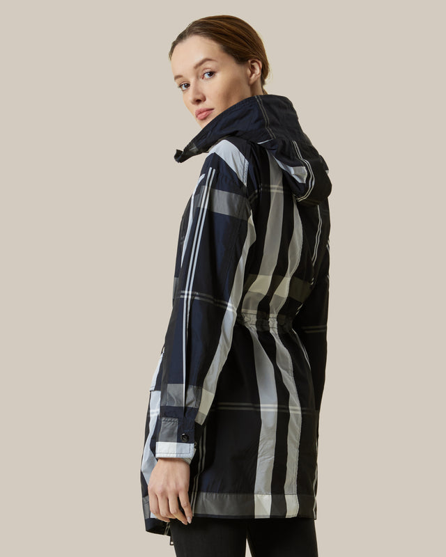 Picture of Plaid Patterned Raincoat