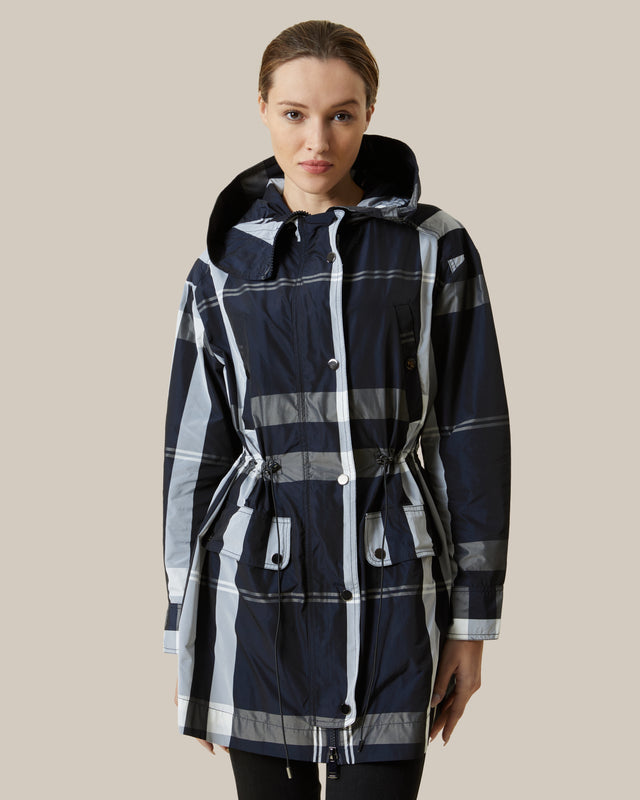 Picture of Plaid Patterned Raincoat