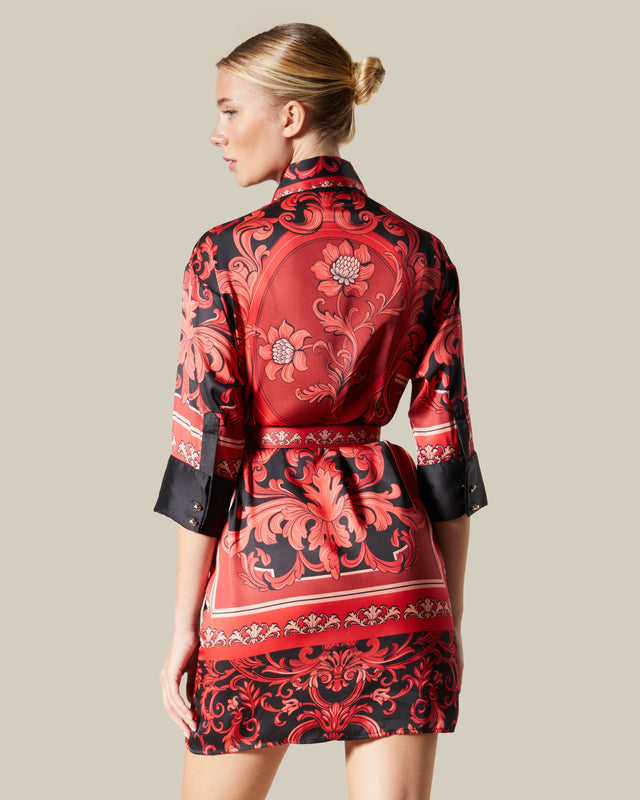 Picture of Damask Belted Dress