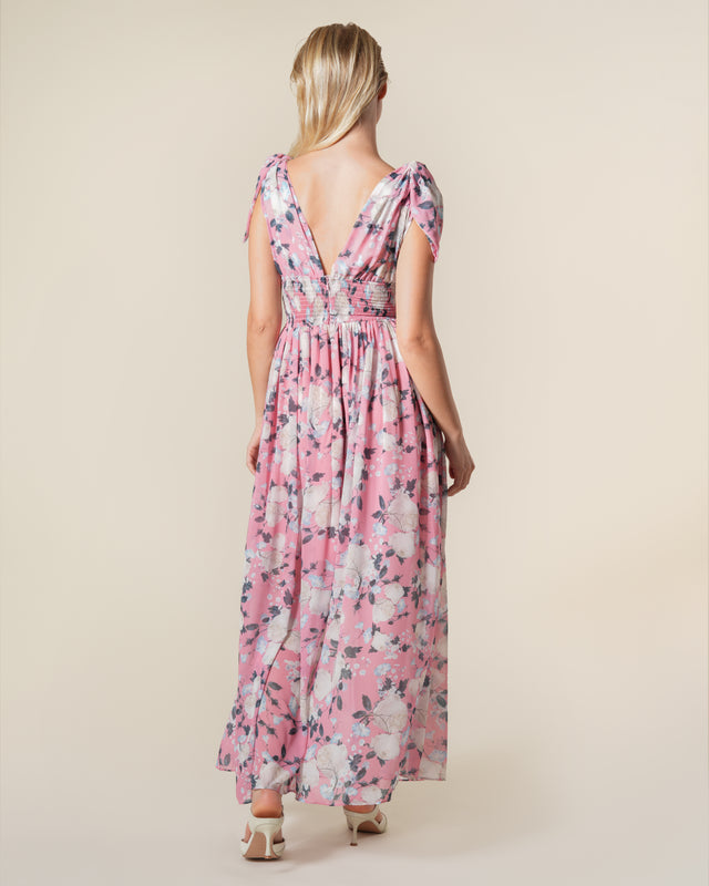 Picture of V-Neck Maxi Dress in Floral Print