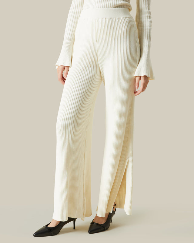 Picture of Straight-Legged Ribbed Trousers
