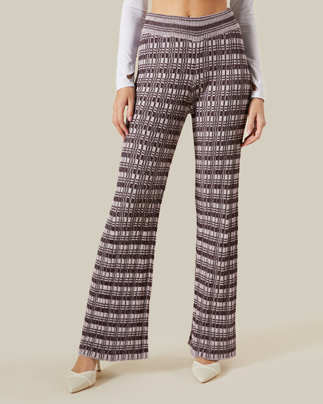 Picture of Checked Knitted Pants