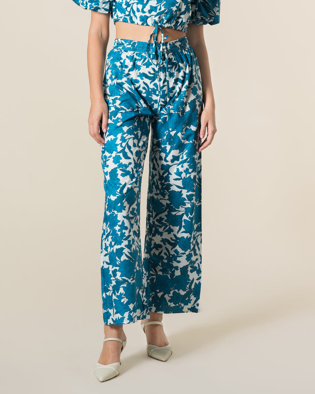 Picture of Floral Printed Cotton Trouser