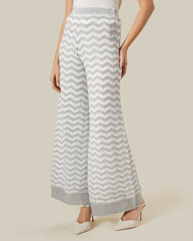 Picture of Zig-Zag Patterned Drawstring Pants