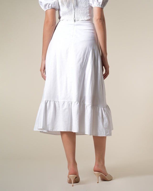 Picture of Cotton-Linen Maxi Skirt