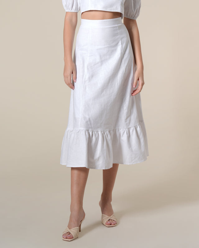 Picture of Cotton-Linen Maxi Skirt