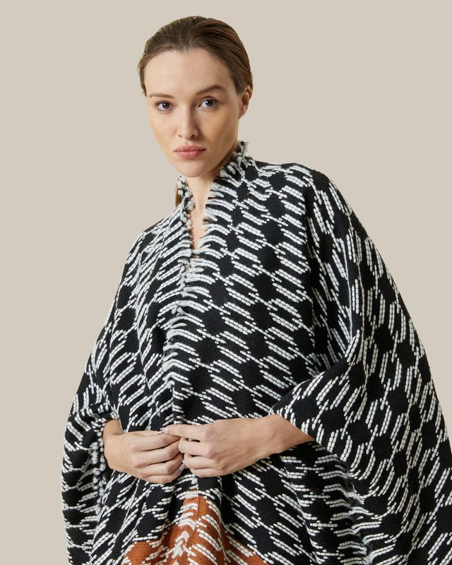 Picture of Fringe Patterned Poncho
