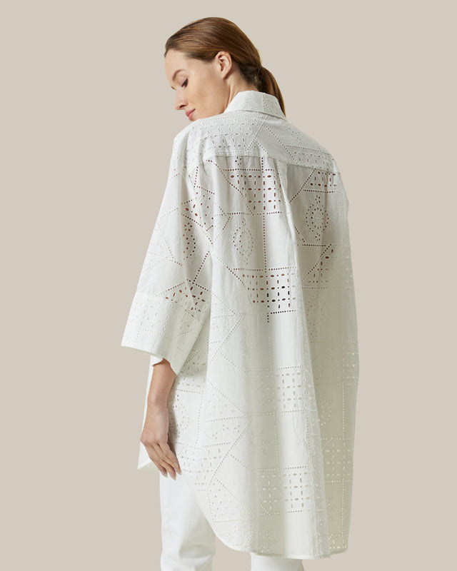 Picture of Broderie Anglaise Oversized Shirt