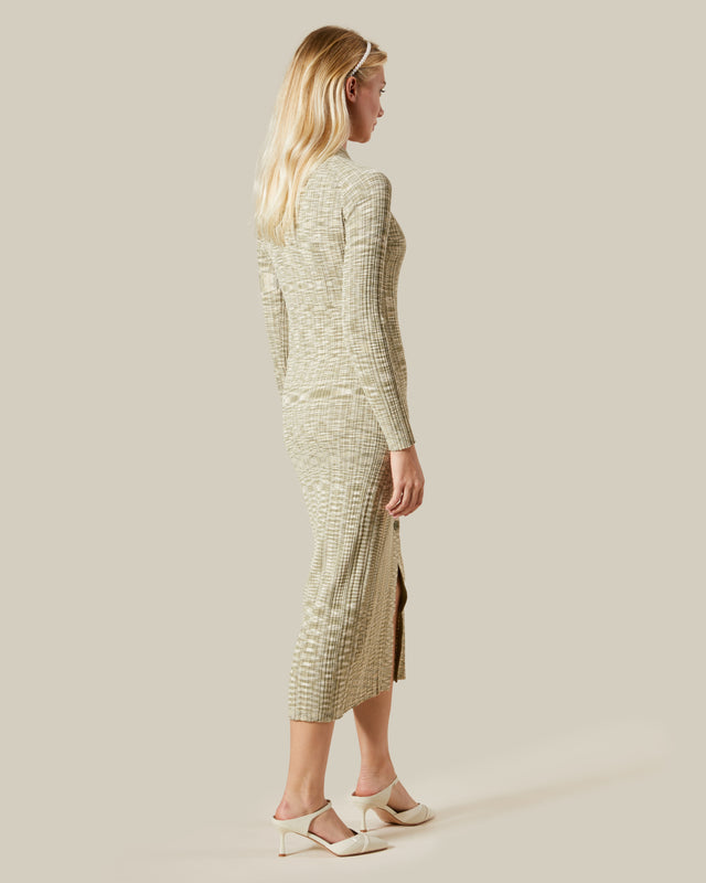 Picture of Marble Patterned Knitted Dress