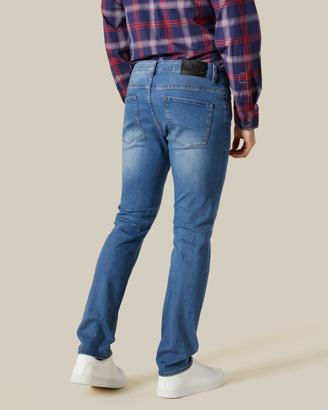 Picture of Mid Blue Slim Fit Jeans