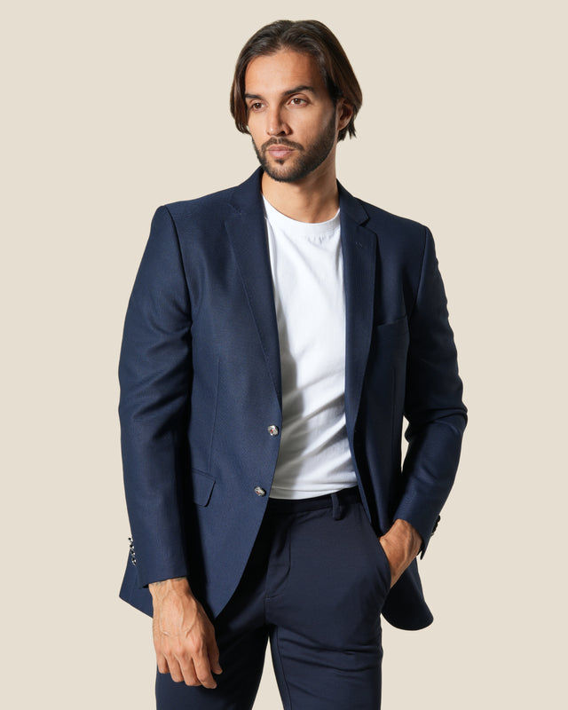 Picture of Textured Single Breasted Suit Jacket