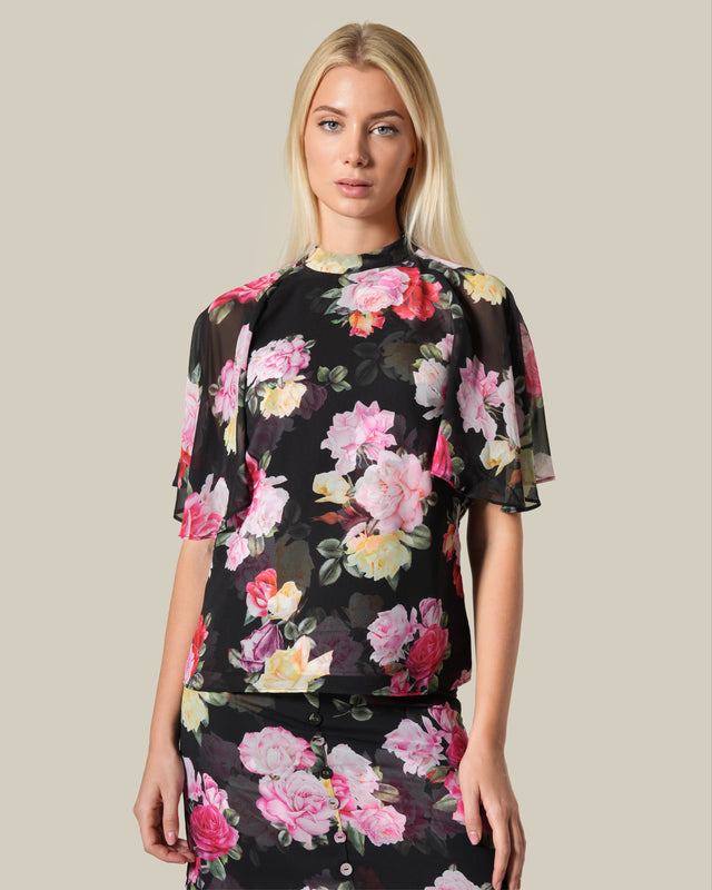 Picture of Floral Sheer Effect Top