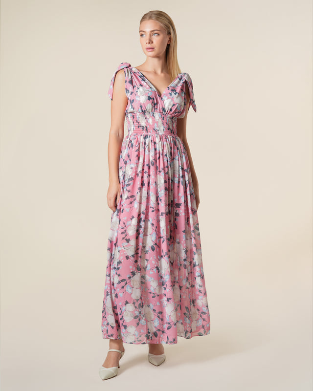 Picture of V-Neck Maxi Dress in Floral Print