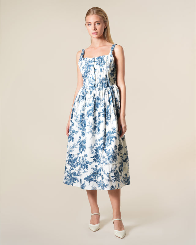 Picture of Floral Print Cotton Midi Dress