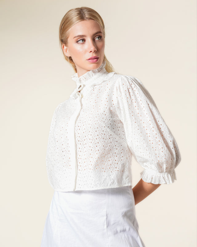 Picture of Victorian Broderie Anglaise Shirt