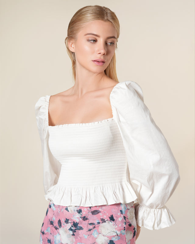 Picture of Smocked Ruffled Top