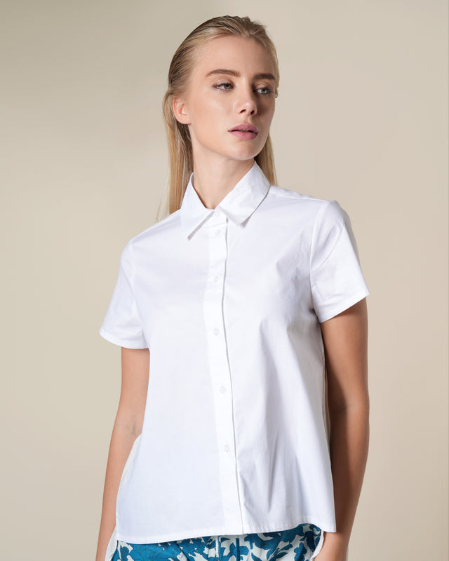 Picture of White Asymmetrical Shirt