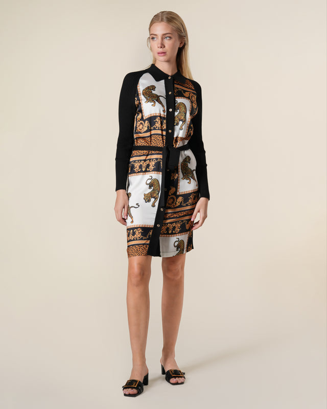Picture of Leopard Baroque Printed Dress