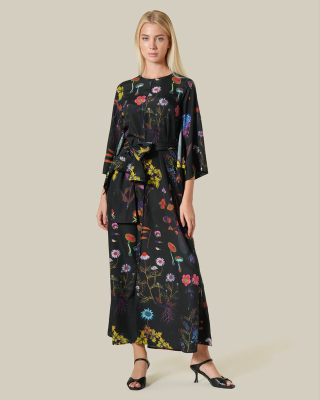 Picture of Multicolor Floral Print Maxi Dress