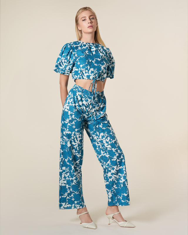 Picture of Floral Printed Cotton Trouser