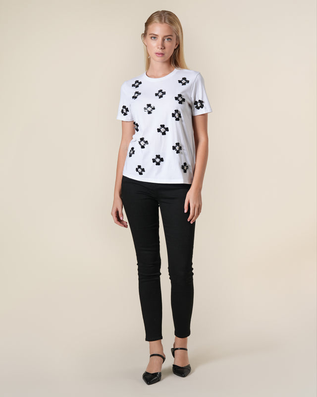 Picture of Embellished Cotton T-Shirt