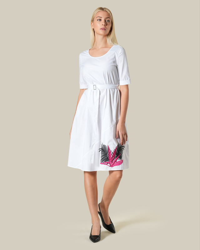 Picture of Embroidered Cotton Midi Dress