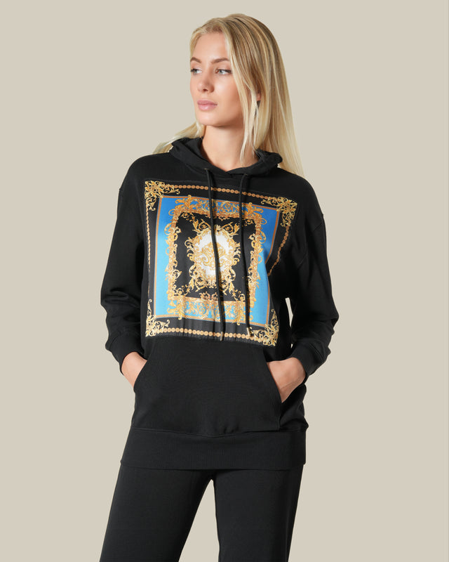 Picture of Baroque Print Panelled Tracksuit