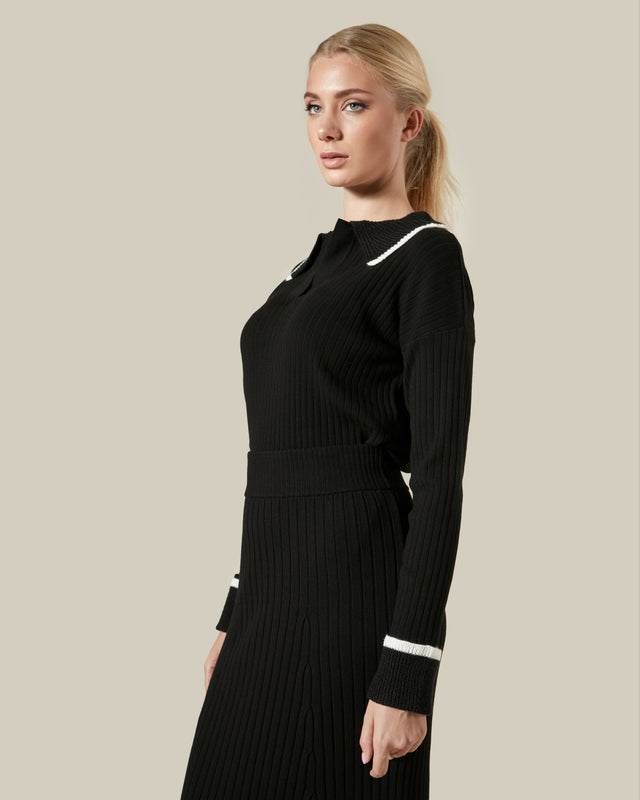 Picture of Contrast Tipping Knitted Top