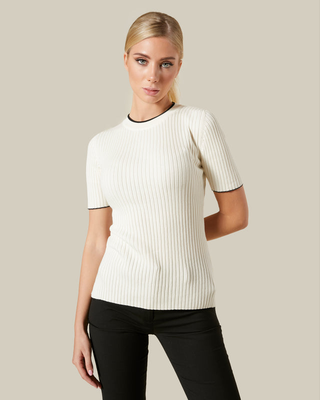 Picture of Contrast Tipping Knitted Top