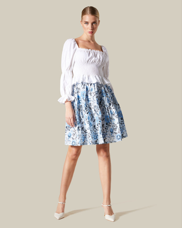 Picture of Floral Tiered Mini Skirt