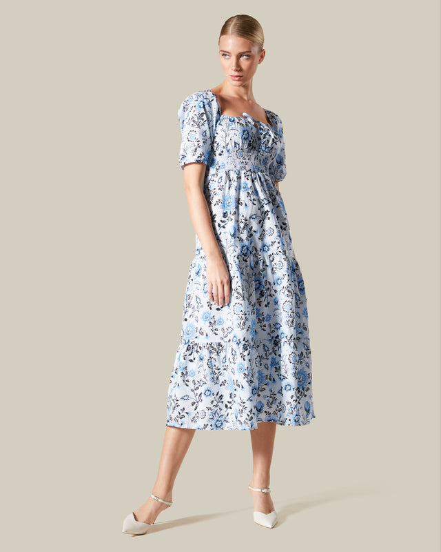 Picture of Floral Tiered Midi Dress
