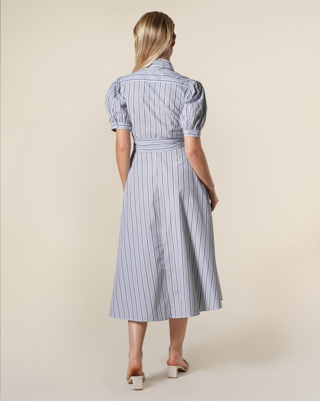 Picture of Striped Cotton-Poplin Shirt Dress