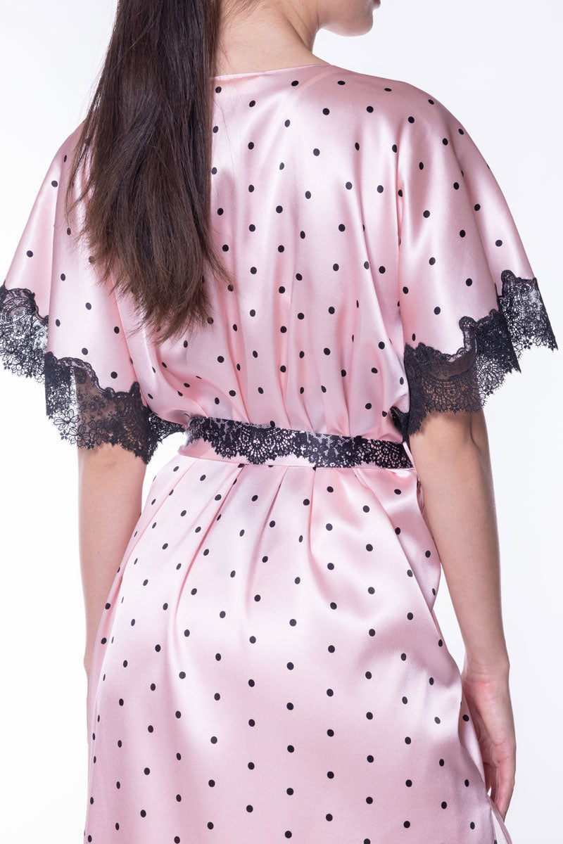 Amelie Print Long Robe