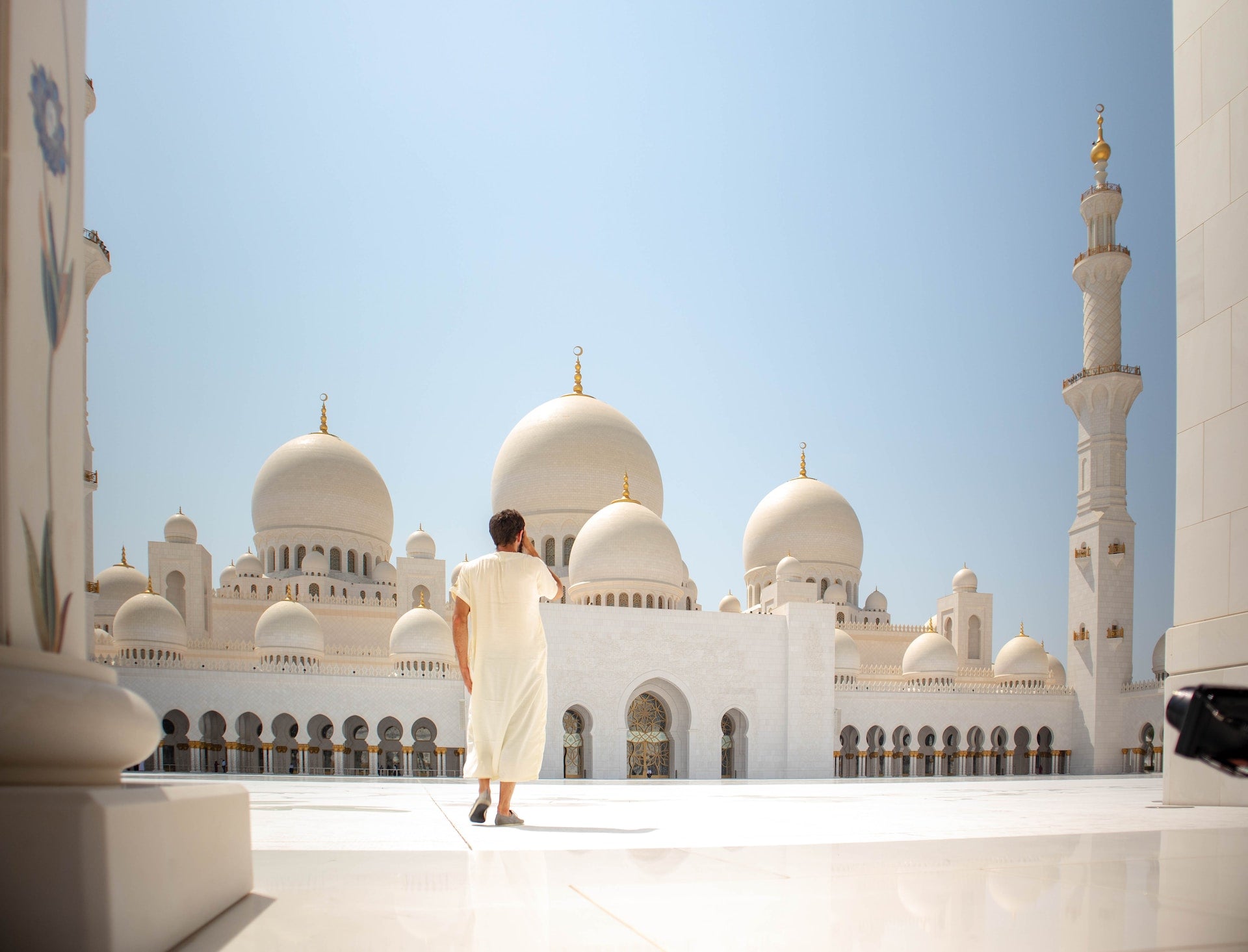 men praying in mosque