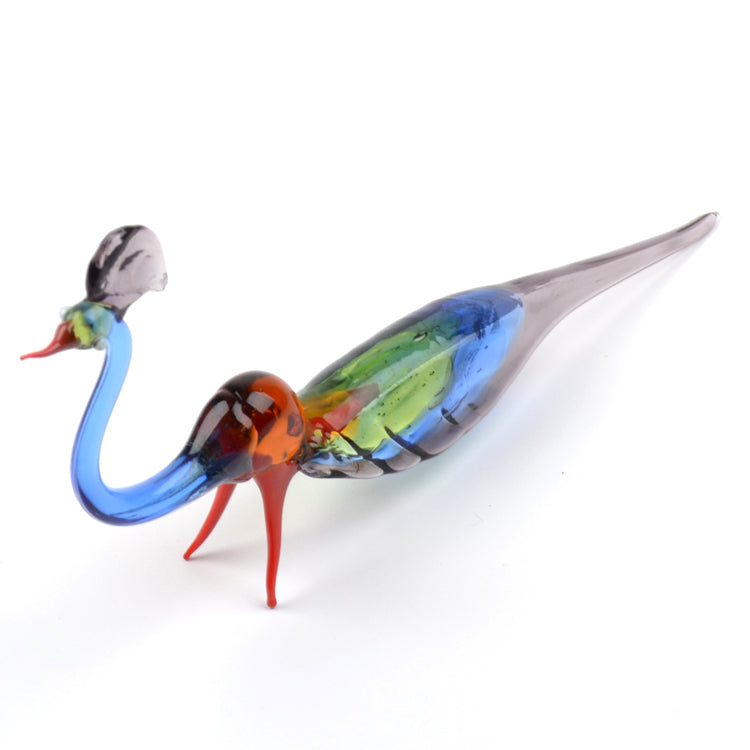 Colorful Glass Peacock Figurine#N# – The Russian Store
