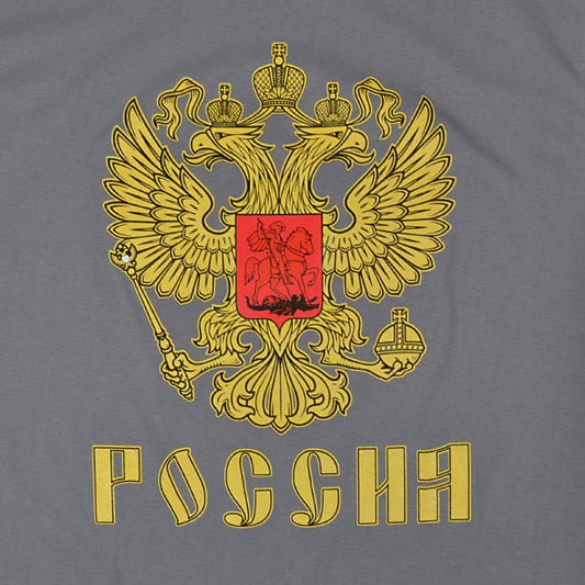 Russia Coat Of Arms Russian Flag In Russian Language Tall T-Shirt