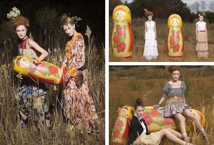 Photo - Russian High Fashion with Nesting Dolls