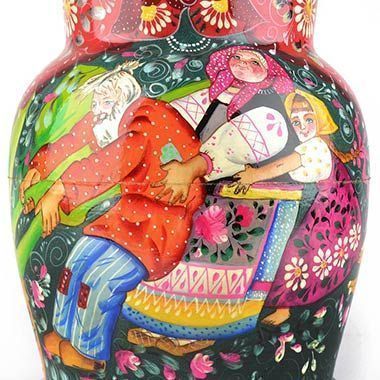 The Great Turnip Fairytale Illustrated on a Nesting Doll