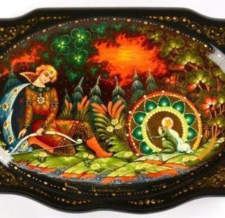 Frog Princess Tale on Lacquer Box