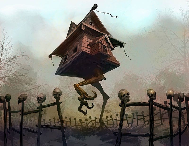 Baba Yaga's Hut Illustration