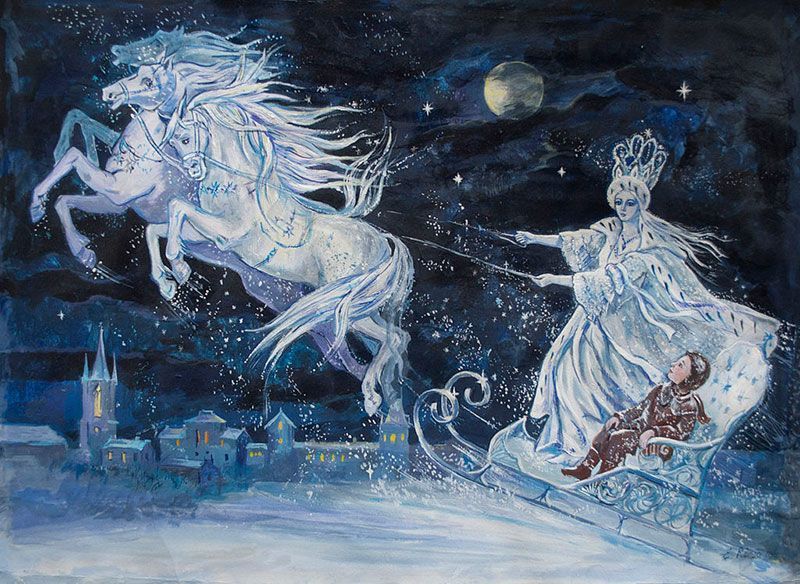 Elena Ringo's Illustration of the Snow Queen by H.C. Andersen