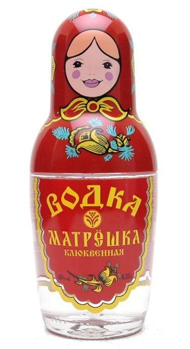 Matryoshka Design Vodka Bottle