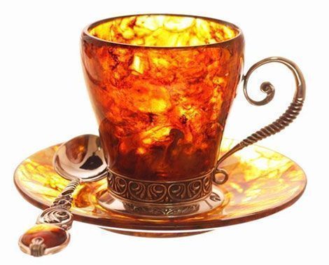 Amber Tea Cup