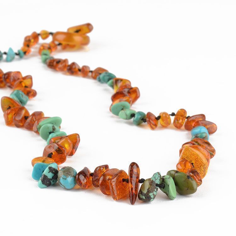 Amber and Turquoise Necklace