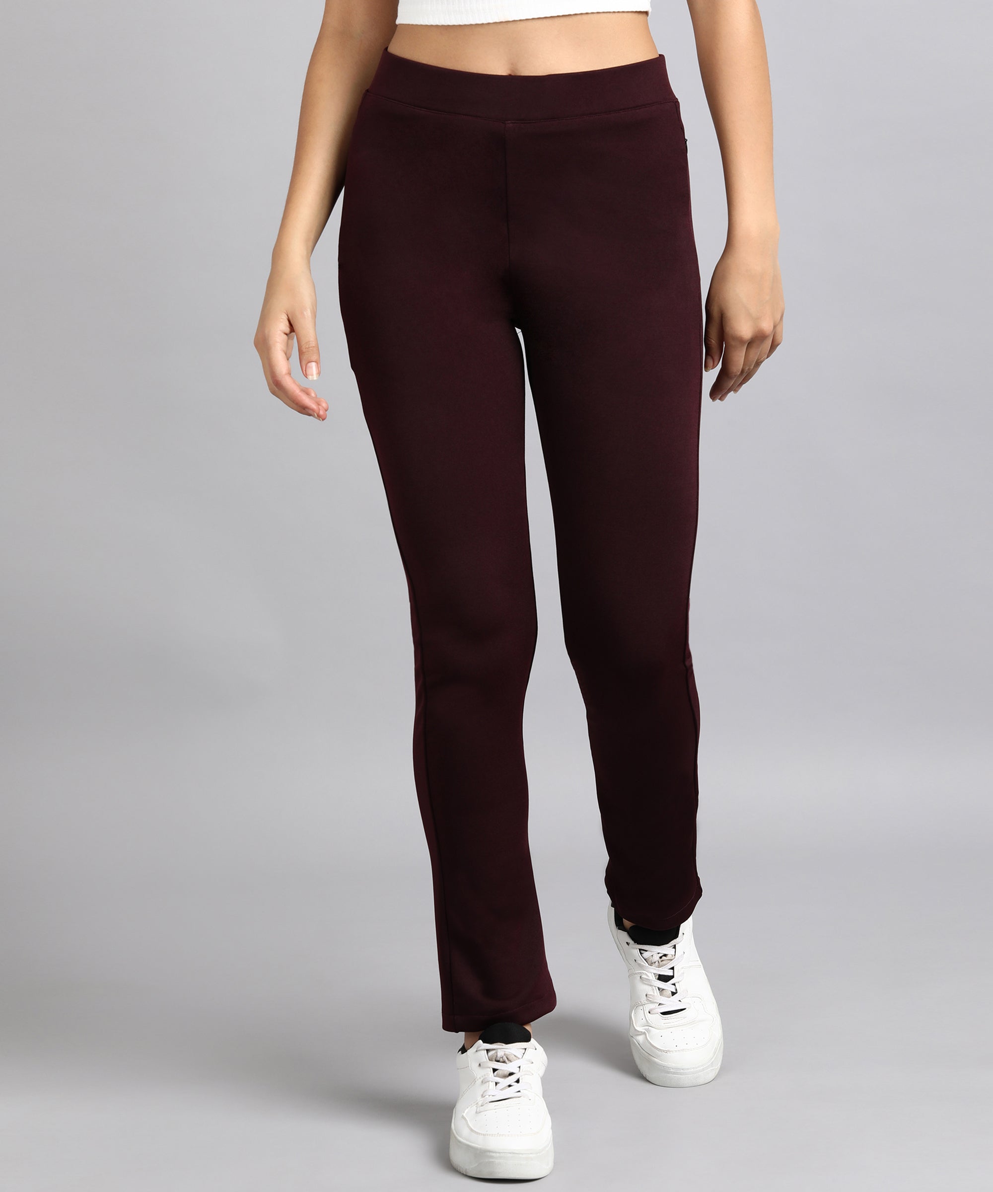 Buy Wine Ankle Pant Cotton Silk for Best Price, Reviews, Free Shipping