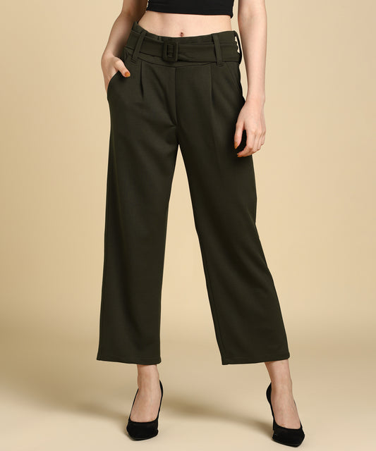 Women's Casual High Waist Tapered Cargo Trouser Pants - 681 – Glossia  Fashion