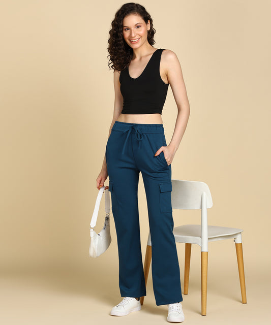 Women's Casual High Waist Tapered Cargo Trouser Pants - 681 – Glossia  Fashion